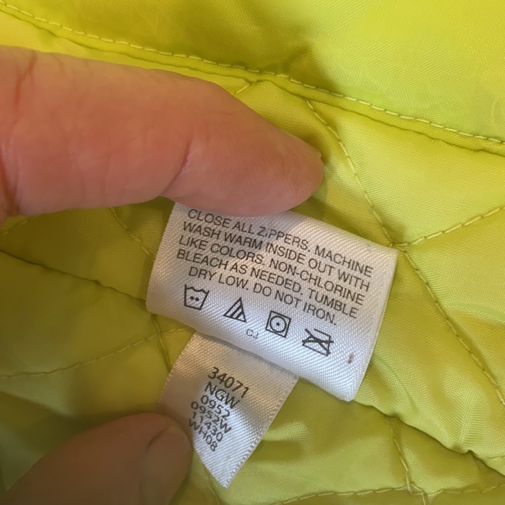 Hanna Andersson Floral Hooded quilted parka 120 - Picture 11 of 11